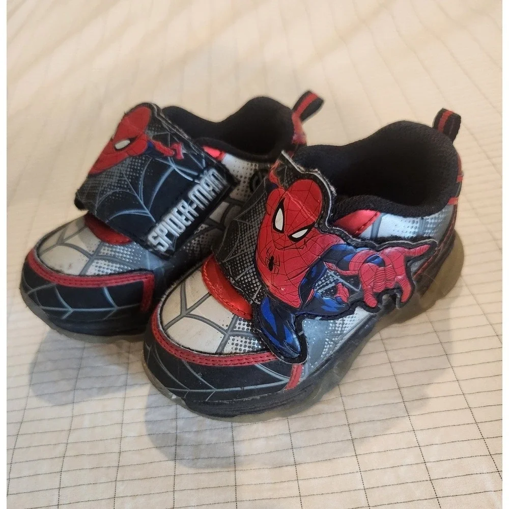 Toddler Boys‎ Size 7 Shoes Bundle Spiderman Baby Shark Paw Patrol Loafers